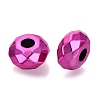 UV Plating Acrylic European Beads OACR-E033-22-08-2