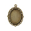 Zinc Alloy Pendant Settings for Cabochon & Rhinestone PALLOY-A15257-AB-LF-1
