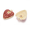 Alloy Rhinestone Pendants FIND-N008-12KCG-02-2