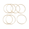 7Pcs PVD Vacuum Plating 304 Stainless Steel Textured Ring Bangles Set for Women BJEW-A011-11D-G-2