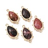 Natural Rhodonite Connector Charms G-G012-05G-12-1