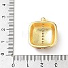 Brass Micro Pave Clear Cubic Zirconia Pendants KK-A303-17C-G-3