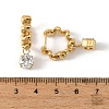 304 Stainless Steel Micro Pave Cubic Zirconia Stud Dangle Earrings EJEW-Z173-01G-6
