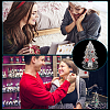 Transparent Acrylic Earring Display Stands with Paillette EDIS-WH0012-40B-6