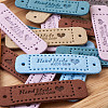 Microfiber Leather Labels DIY-TA0003-14-13