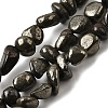 Natural Pyrite Nuggets Beads Strands G-I125-82-2