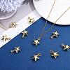 12Pcs Brass Pendants KK-BBC0026-19-4