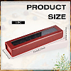 7-Slot Imitation Leather Dice Organizer Boxes with Magnetic Visible Window Lid ODIS-WH0079-105C-2