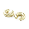 Donut Brass Cuff Earrings EJEW-Q811-41G-2