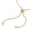 Adjustable Brass Slider Link Bracelets BJEW-JB13038-3