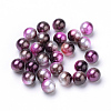 Rainbow Acrylic Imitation Pearl Beads OACR-R065-8mm-A12-1