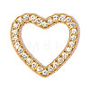 304 Stainless Steel with Crystal Rhinestone Pendants RB-OY001-14G-01-1
