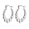 304 Stainless Steel Hoop Earrings AZ5458-2-1