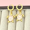 201 Stainless Steel Enamel Hoop Earrings FS-WG6C184-05-1