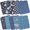 20Pcs 10 Styles Rectangle Cloth Patches PATC-CY0001-64-1