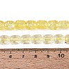 Transparent Crackle Glass Beads Strands GLAA-Q108-04A-12-4