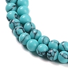 Synthetic Turquoise Beads Strands G-U004-02B-4