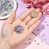 500Pcs 10 Colors Transparent Colours Glass Seed Beads GLAA-YW0005-85-5