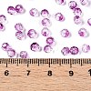 Baking Paint Electroplate Transparent Glass Seed Beads SEED-N006-07F-4