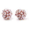 Handmade Natural Pearl Woven Beads WOVE-S116-02A-2