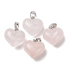 Natural Rose Quartz Pendants G-B188-04P-04-1