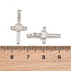 Brass Micro Pave Clear Cubic Zirconia Pendants CU-CBAA571-17P-3