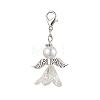 10Pcs Angel Glass Pearl & Acrylic Pendant Decorations GL-CJ14D7-AS-1