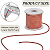 1 Roll 10M Round Braided Cowhide Cords WL-SC0001-03B-2