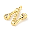 Rack Plating Brass Micro Pave Cubic Zirconia Pendants KK-A200-24G-N-2