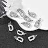 SHEGRACE Brass Micro Pave Clear Cubic Zirconia Pendants XGRQ29012-394P-D-4