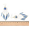Star Glass Seed Beaded Dangle Tassel Earrings EJEW-MZ00777-7