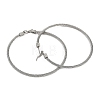 304 Stainless Steel Ring Hoop Earrings for Women EJEW-M023-08B-2