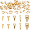 40Pcs 5 Styles Brass Snap On Bails KK-TA0008-87-2