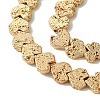 Electroplated Natural Lava Rock Beads Strands G-H303-A09-LG01-3