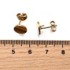 Ion Plating(IP) 304 Stainless Steel Stud Earring Findings STAS-D371-02G-02-2