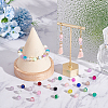   875Pcs 35 Colors Spray Painted Transparent Crackle Glass Beads CCG-PH0001-09-5