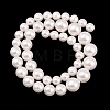 Electroplated Glass Pearl Graduated Beads Strands BSHE-C011-03B-3