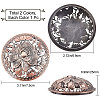 Alloy Incense Burner Cover AJEW-WH0244-03R-2