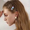 Glass Marbleize Cabochons GGLA-YW0002-01-6