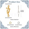Tibetan Style Hook and Eye Clasps FIND-FS0005-26-3