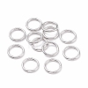 Non-Tarnish 304 Stainless Steel Closed Jump Rings X-STAS-F174-16P-4
