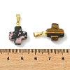 Natural Mixed Stone Pendants PALLOY-JF05633-3