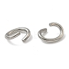 Tarnish Resistant Oval 304 Stainless Steel Open Jump Rings X-STAS-R067-01-3
