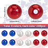 Independence Day Acrylic/ABS Plastic Imitation Pearl OACR-SP0001-66B-01-2