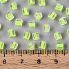 Transparent Inside Colours Glass Seed Beads SEED-T007-11J-4