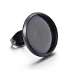 Stainless Steel Stud Earring Settings STAS-L211-07E-B-1