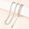 6MM 304 Stainless Steel Rolo Chain Necklaces for Men Women NJEW-H093-07C-P-2