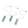 Natural Green Aventurine Pointed Dowsing Pendulums G-J386-A04-1