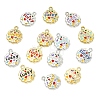 28Pcs 14 Colors Alloy Enamel Charms FIND-YW0011-46-2