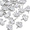 SHEGRACE Brass Pave Cubic Zirconia Rectangle Connector Charms XGRQ2O062-438A-P-1
